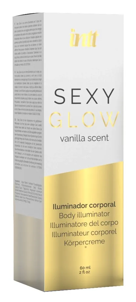 Rozjasňující tělový krém INTT Sexy Glow se zlatými mikroperličkami, 60 ml