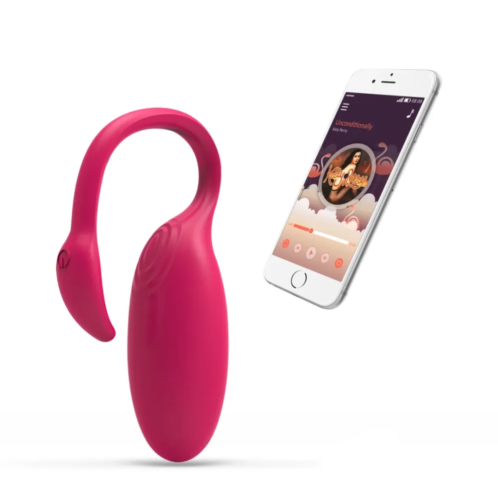Chytrý vibrátor Magic Motion Flamingo s ovládáním aplikací, růžový, 7,2 cm