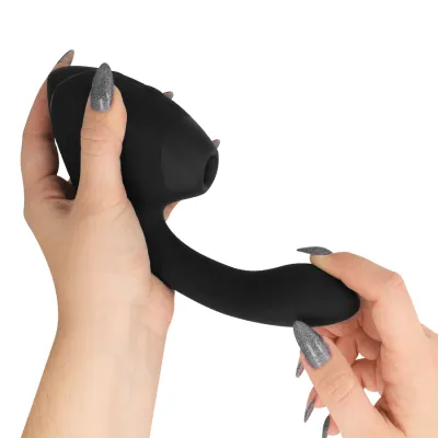 Rabbit vibrátor s tlakovým stimulátorem klitorisu Womanizer Duo Next, černý - obrázek 4