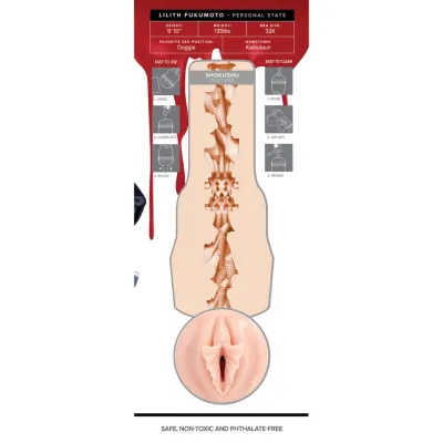 Masturbátor Fleshlight Fantasy Lilith Fukumoto Shokushu, béžový, 25 cm - obrázek 7