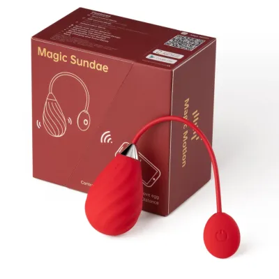 Chytrý vibrátor Magic Motion Magic Sundae s ovládáním aplikací, červený - obrázek 3