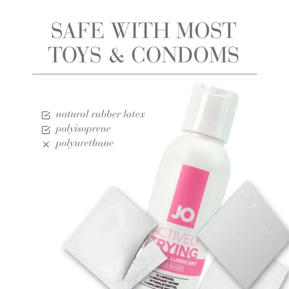 Lubrikační gel JO Actively Trying na vodní bázi pro snahu o početí, 120 ml - obrázek 4