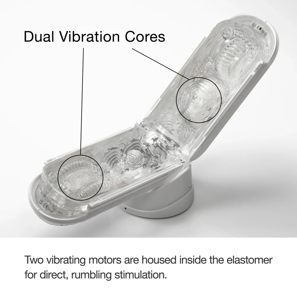 Vibrační masturbátor Tenga Flip Zero Gravity, bílý, 18 cm - obrázek 5