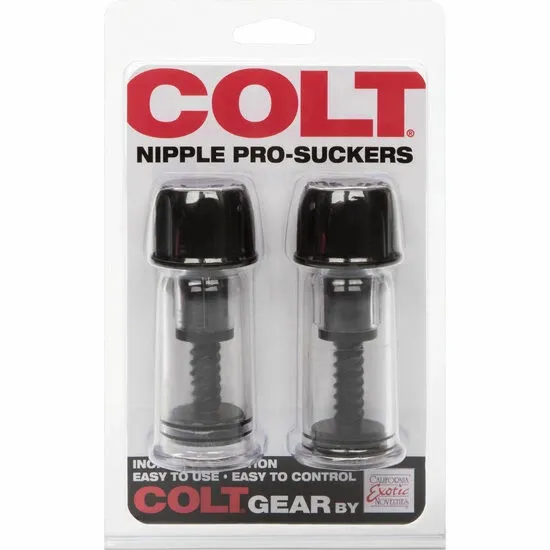 Přísavky na bradavky CalExotics Colt Nipple Prosuckers, černé - obrázek 2