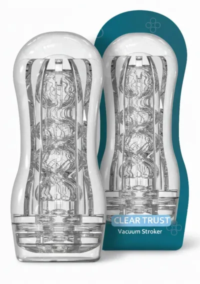 Masturbátor TOYJOY HERO Vacuum Stroker s nastavitelným podtlakem, průhledný - obrázek 4
