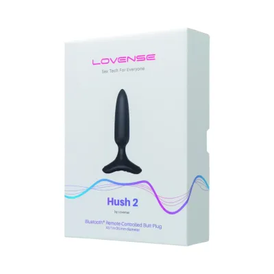 Vibrační anální kolík Lovense Hush 2 XS ovládaný aplikací, 25 mm, silikon, černý - obrázek 6