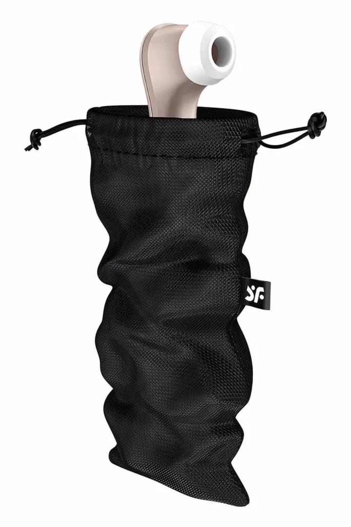 Úložný sáček na pomůcky Satisfyer Treasure Bag L, černý, 27 x 18 cm - obrázek 2