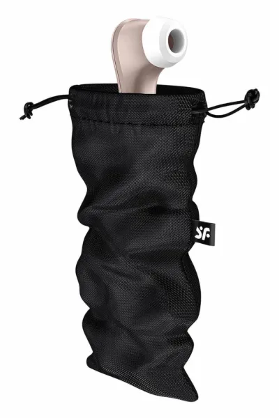 Úložný sáček na pomůcky Satisfyer Treasure Bag L, černý, 27 x 18 cm - obrázek 2