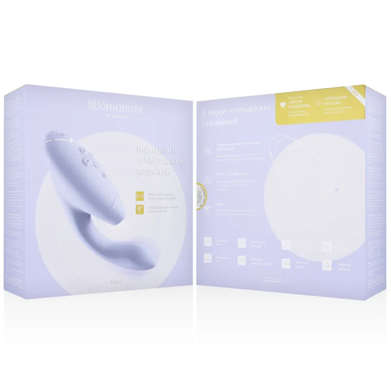Rabbit vibrátor s tlakovým stimulátorem klitorisu Womanizer Duo 2, lila - obrázek 14