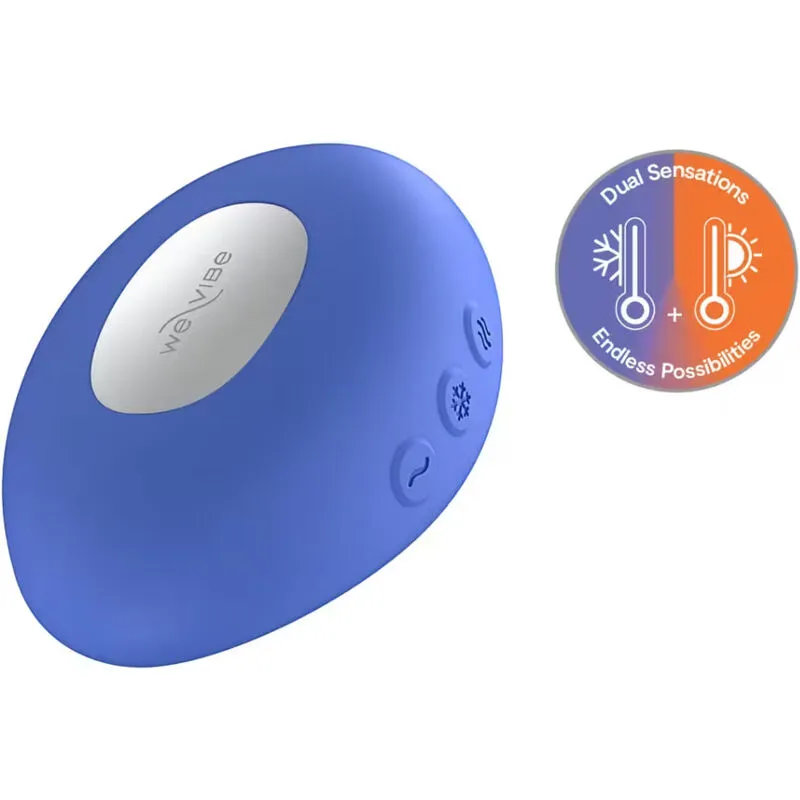 Hřejivý a chladivý vibrátor We-Vibe Temp, levandulově modrý - obrázek 2