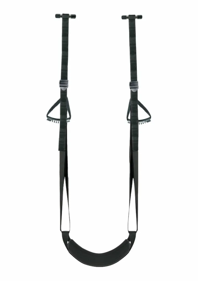 Sex houpačka do dveří TABOOM No.1 Door Swing, sametový sedák, 150 kg, černá - obrázek 2