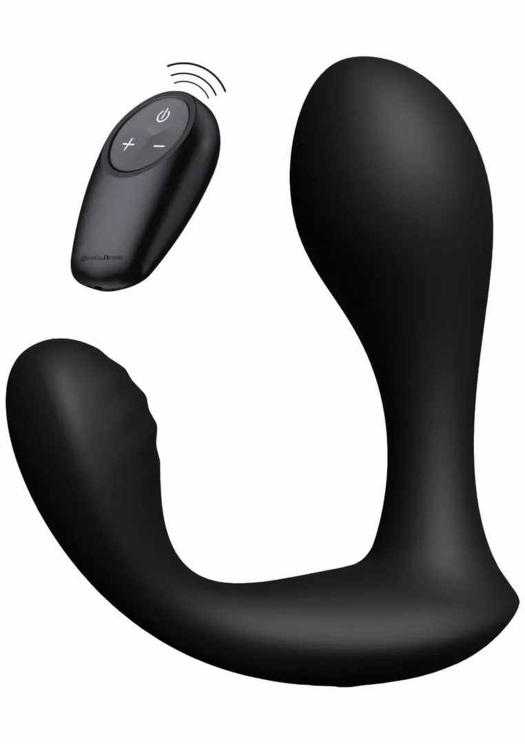 Vibrační stimulátor prostaty Hidden Desire Bullseye s dálkovým ovládáním, černý