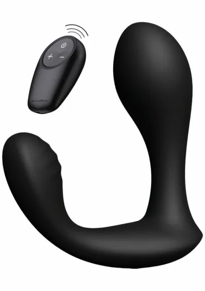 Vibrační stimulátor prostaty Hidden Desire Bullseye s dálkovým ovládáním, černý