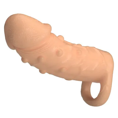 Prodlužovací návlek na penis Pretty Love Dort, 14 cm, Ø 4 cm, tělový - obrázek 6