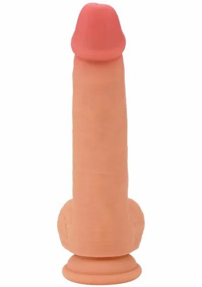 Realistické dildo Inferno by Hidden Desire Dual-Density, tekutý silikon, 18 cm, tělové - obrázek 5