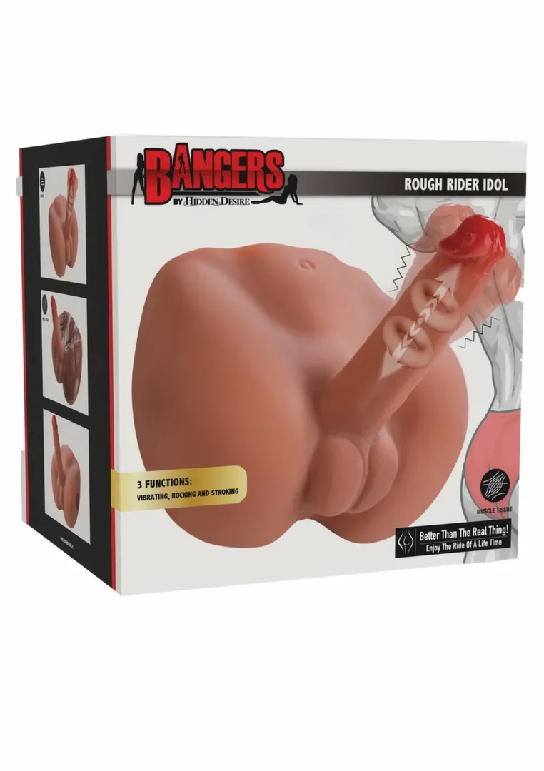 Sexuální stroj Hidden Desire Rough Rider Idol, anatomický, realistická kůže, 2,7 kg - obrázek 2
