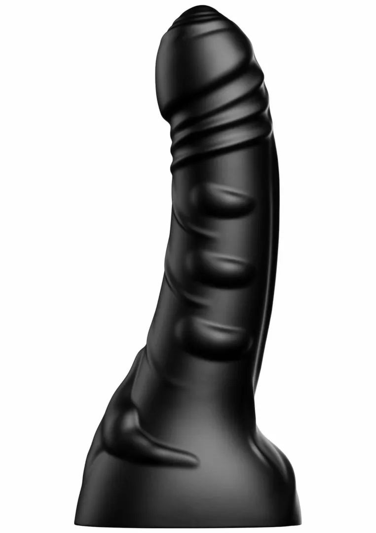 Velké dildo HIDDEN DESIRE INFERNO Big Boys, PVC, zahnuté, černé, 25,5 cm - obrázek 4