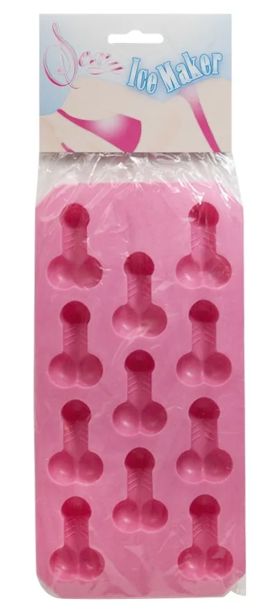 Párty forma na led You2Toys z TPR na 11 kostek, růžová, 20 x 11 cm