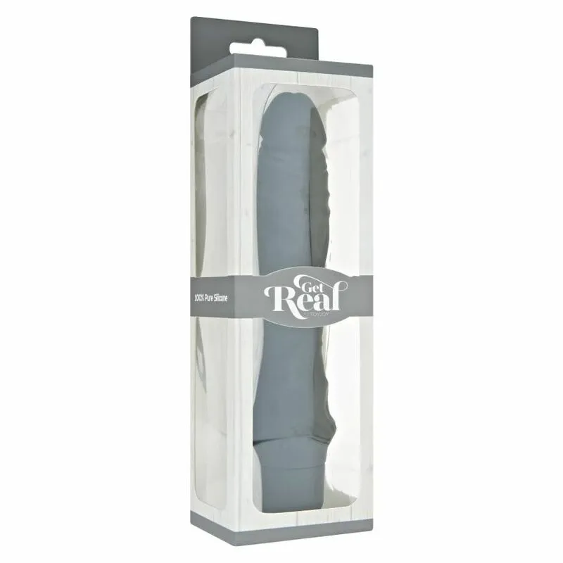 Velký silikonový vibrátor Get Real Classic Large, černý, 24,9 cm - obrázek 3