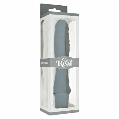 Velký silikonový vibrátor Get Real Classic Large, černý, 24,9 cm - obrázek 3
