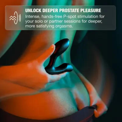 Vibrační stimulátor prostaty Arcwave Perk s dálkovým ovládáním, černý - obrázek 9