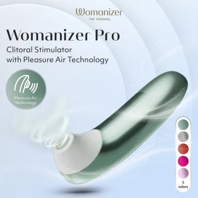 Tlakový stimulátor klitorisu Womanizer Pro Vibrant, šalvějově zelený - obrázek 7