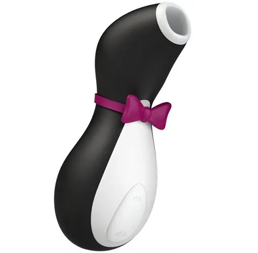 Tlakový stimulátor klitorisu Satisfyer Pro Penguin, černobílý