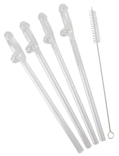 Sada skleněných brček You2Toys, 4 ks, 21,5 cm - obrázek 2