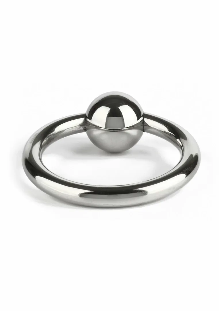 Mr. Steel nerezový erekční kroužek s kuličkovým zapínáním 40 mm - obrázek 4