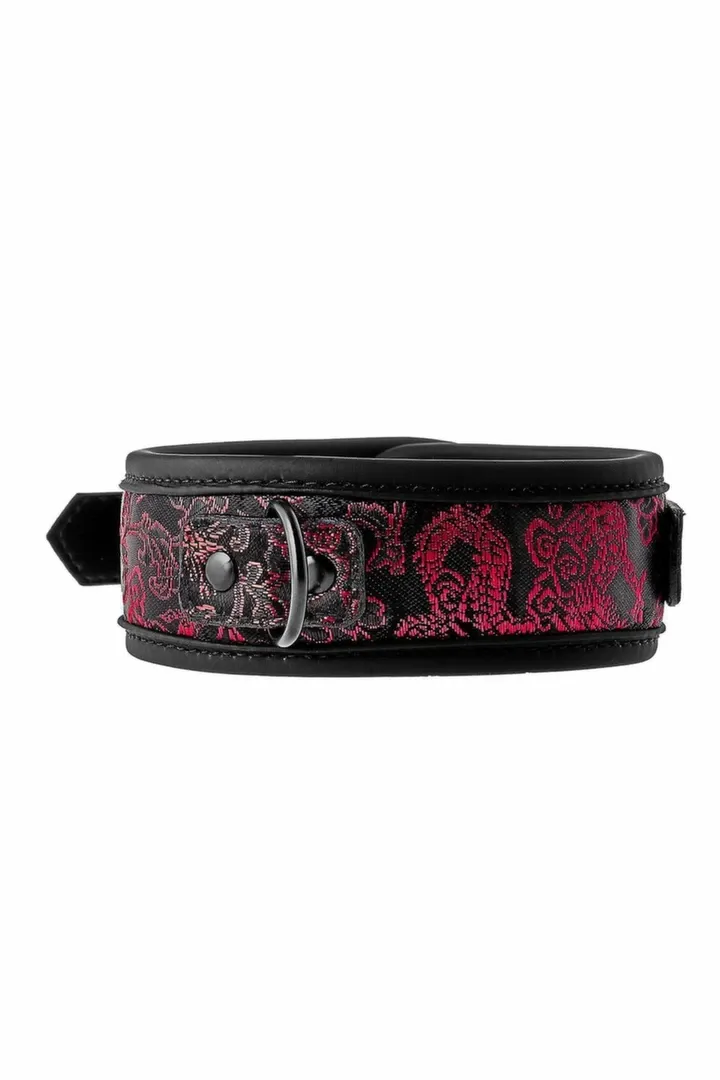 Obojek s vodítkem Dream Toys Blaze Deluxe, nastavitelný, s výšivkou, černý - obrázek 5