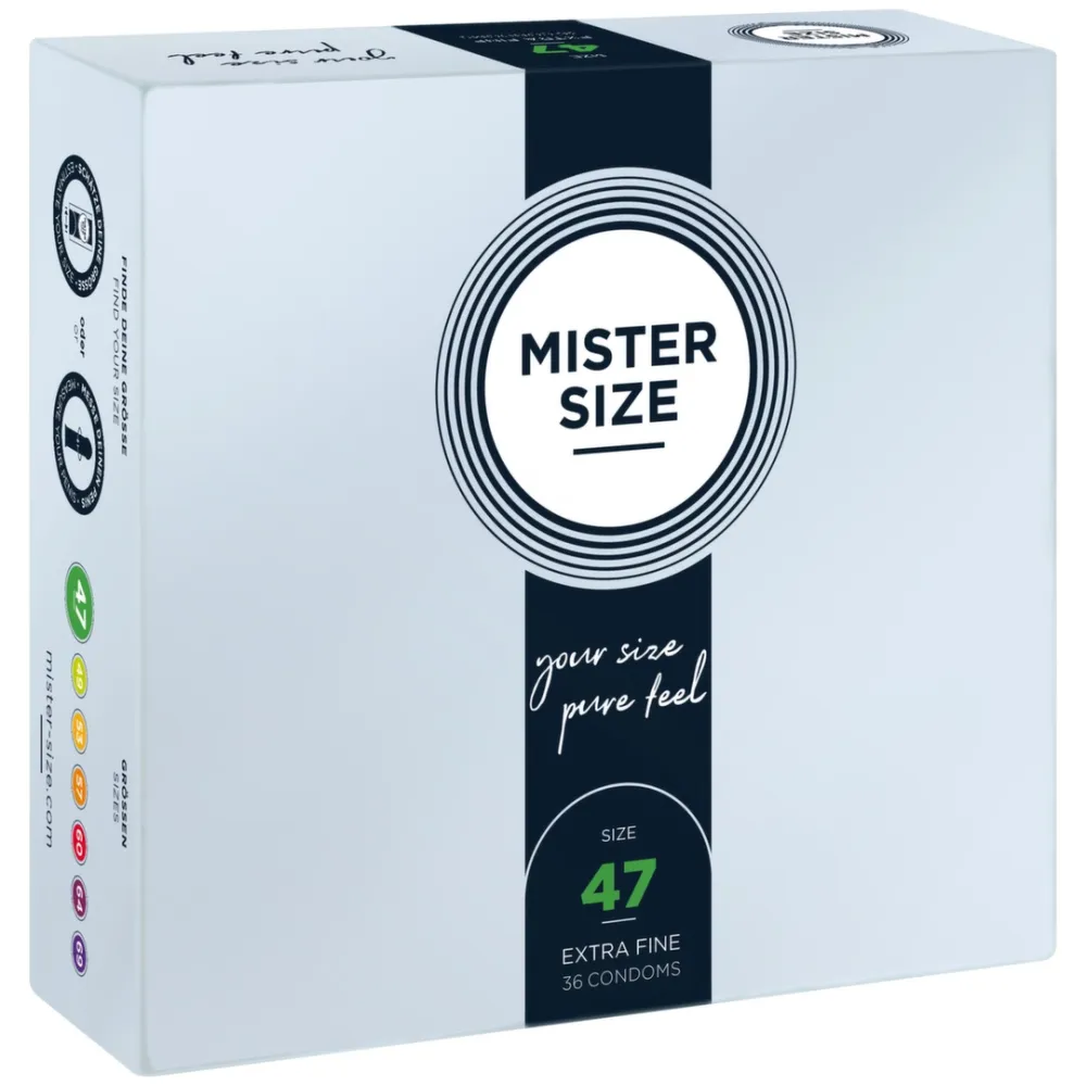Kondomy Mister Size 47 mm, velikost XS, 36 ks
