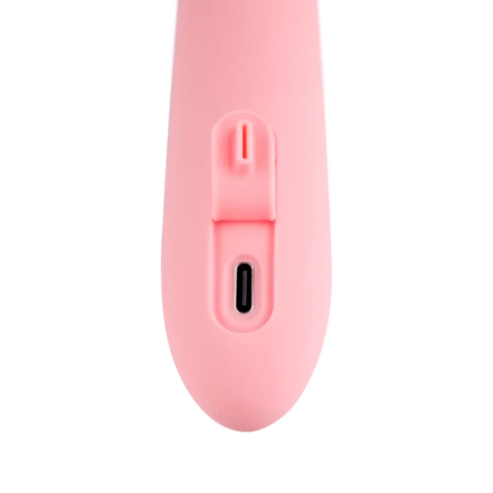 Rabbit vibrátor Svakom Mora Neo s přirážením a aplikací, růžový (Peach Pink) - obrázek 5