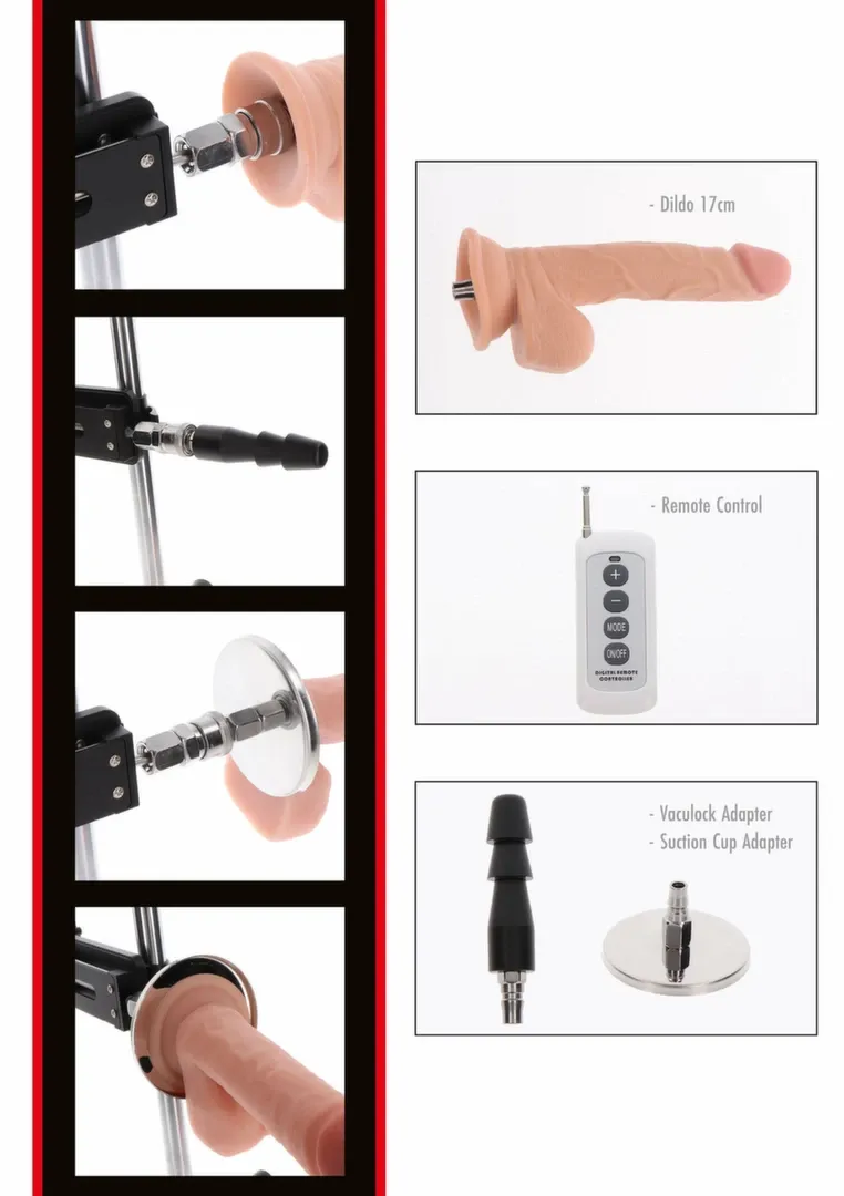 Sexuální stroj Bangers Fuck Machine Pro 2 s dálkovým ovládáním, 70 W, zdvih 10 cm - obrázek 4
