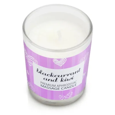 Masážní svíčka Magnetifico Intimate Candle s feromony, černý rybíz a kiwi, 70 ml - obrázek 7