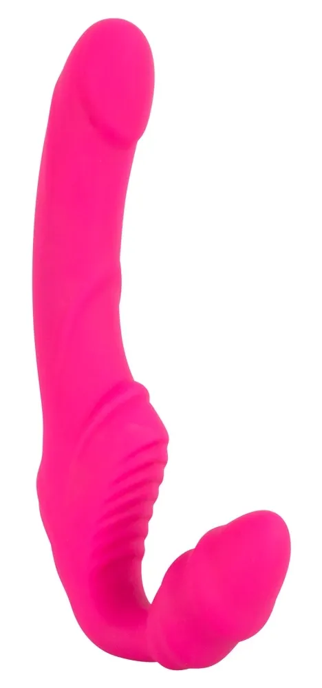 Vibrační strap-on bez postroje You2Toys Strapless, silikonový, fialový, 22 cm - obrázek 2