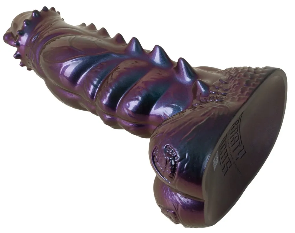 Fantasy dildo s přísavkou Beasty Cocks Tech-Zilla Bang, tekutý silikon, 23,5 cm - obrázek 6