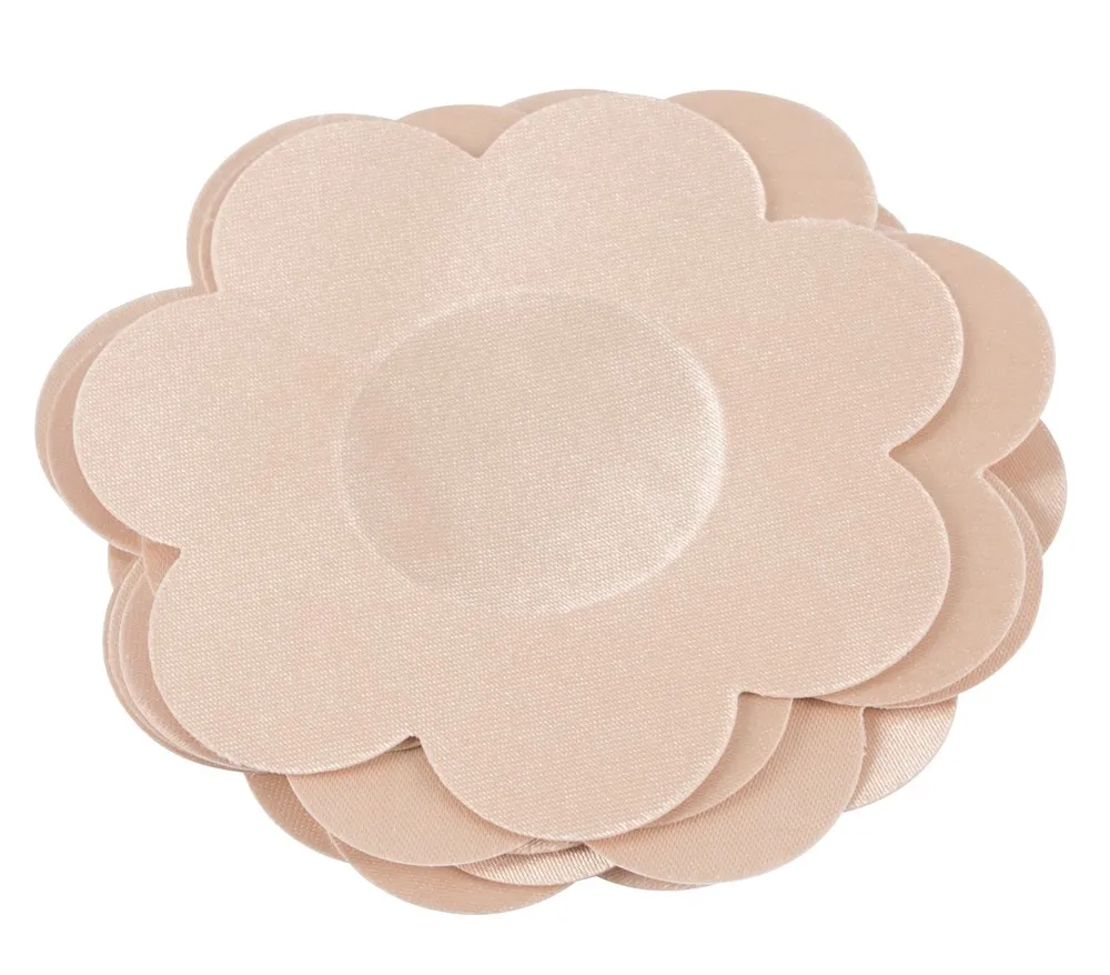 Textilní krytky na bradavky Cottelli Collection, tvar květu, 6 párů, 7 cm - obrázek 4