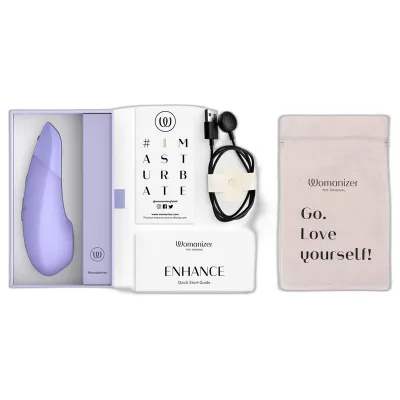 Tlakový stimulátor klitorisu s vibracemi Womanizer Enhance, lila - obrázek 11
