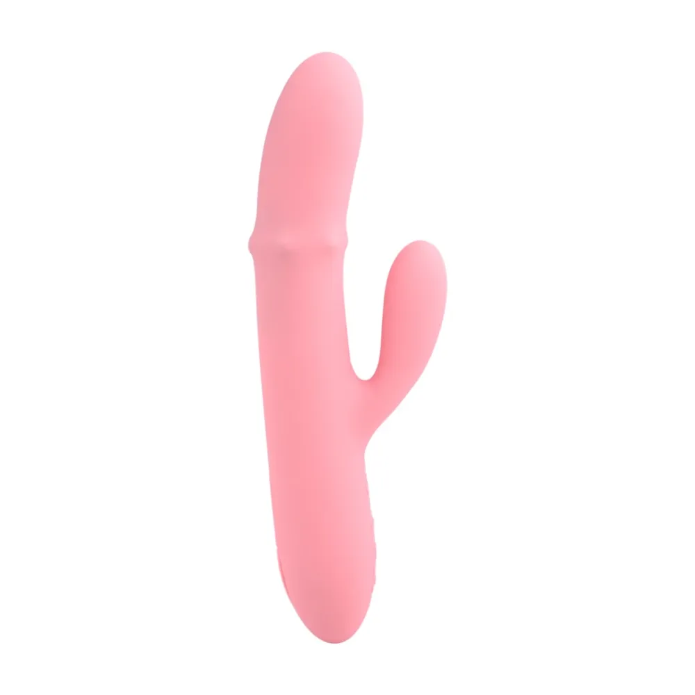 Rabbit vibrátor Svakom Mora Neo s přirážením a aplikací, růžový (Peach Pink)