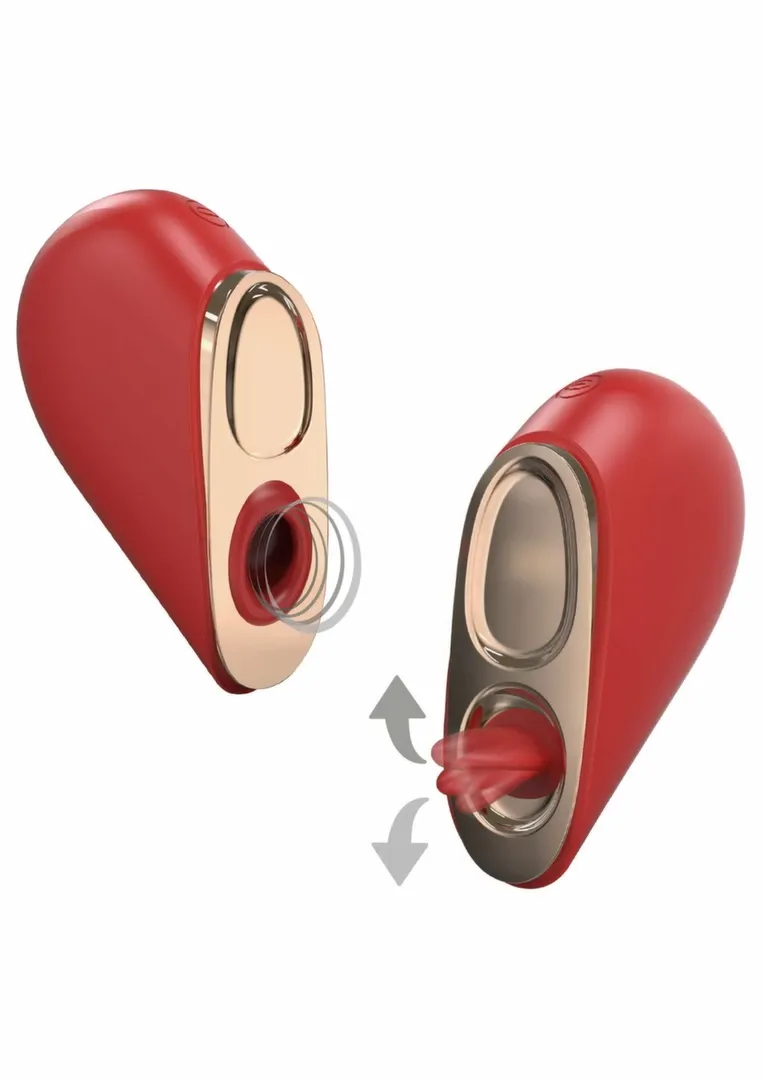 Stimulátor Xocoon Heartbreaker 2 v 1 s vibracemi a lízáním, silikon, růžový