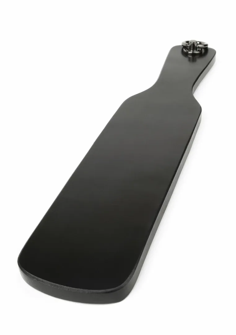 Kožená plácačka Ouch! Spank Paddle, černá