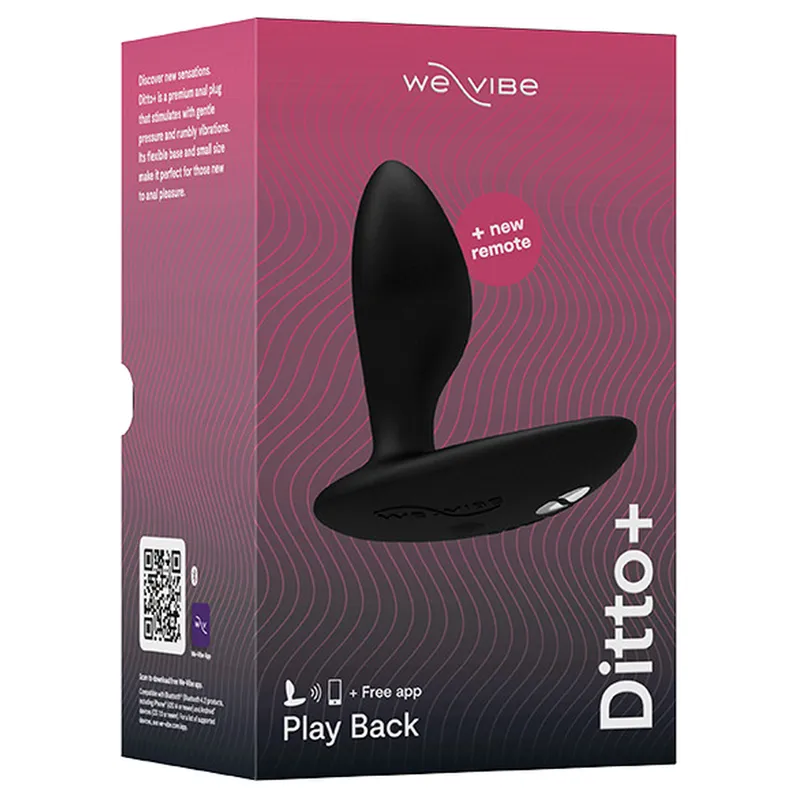 Vibrační anální kolík We-Vibe Ditto+, černý - obrázek 11