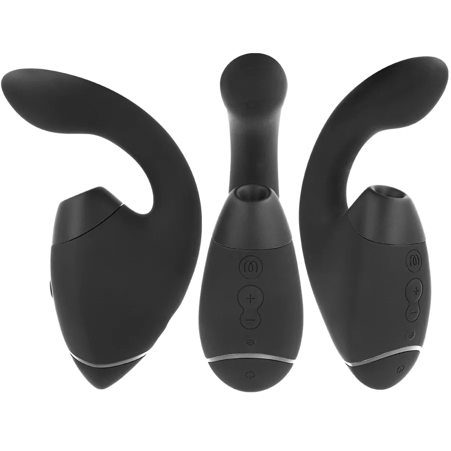 Rabbit vibrátor s tlakovým stimulátorem klitorisu Womanizer Duo Next, černý - obrázek 2