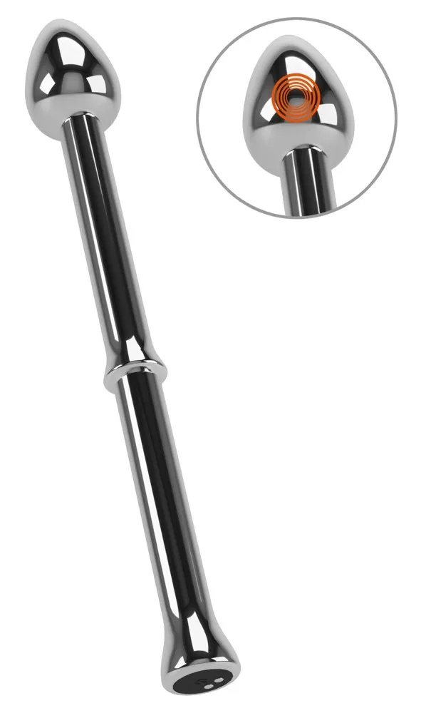 Kovový vibrační stimulátor prostaty Rebel Metal Milking Stick, nabíjecí, 26,5 cm - obrázek 2