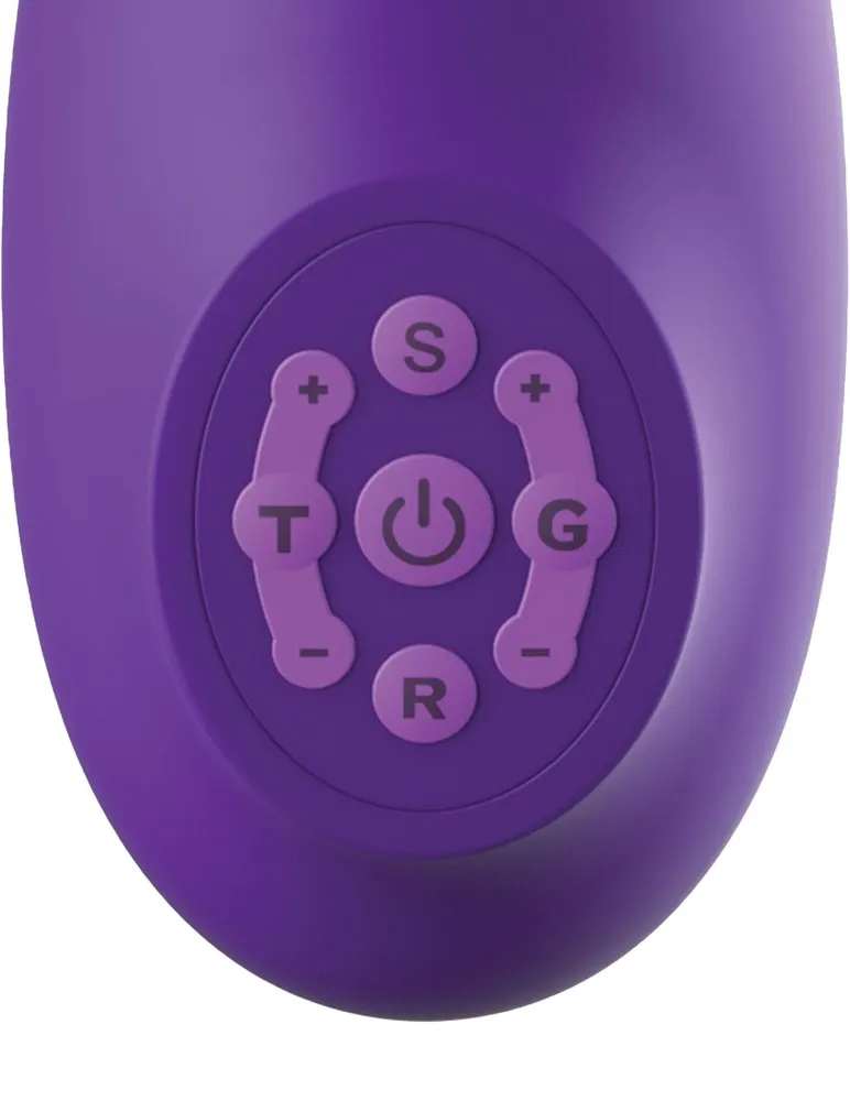 Rabbit vibrátor se sáním Fantasy For Her Ultimate Pleasure Pro Plus, fialový, 20,3 cm - obrázek 6