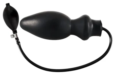 Nafukovací anální kolík You2Toys, latex, černý, 20 cm - obrázek 3