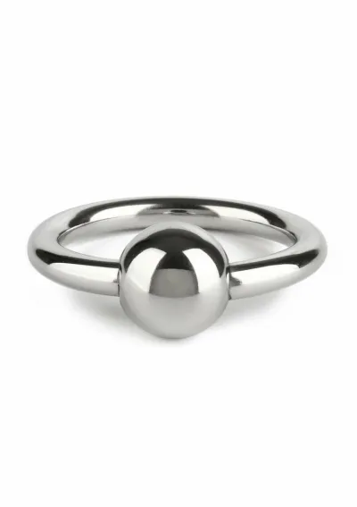 Mr. Steel nerezový erekční kroužek s kuličkovým zapínáním 40 mm - obrázek 5