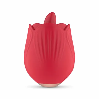 Stimulátor klitorisu Teazers Rose s lízacím pohybem a vibracemi, růžový - obrázek 4