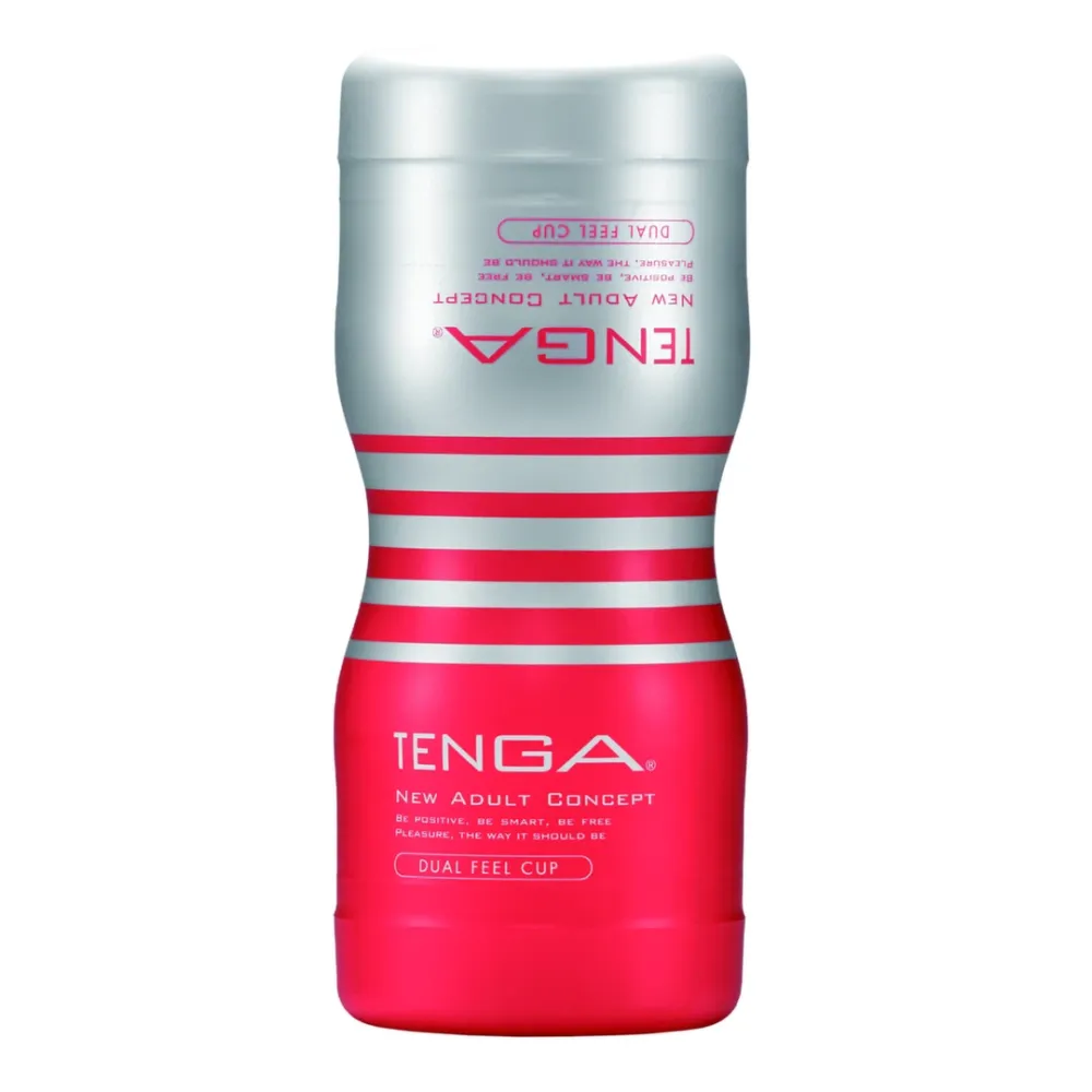 Oboustranný masturbátor TENGA Dual Feel Cup Medium, jednorázový