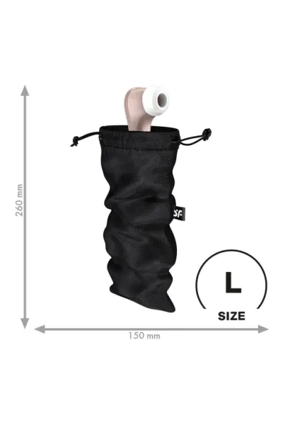 Úložný sáček na pomůcky Satisfyer Treasure Bag L, černý, 27 x 18 cm - obrázek 4